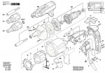 Bosch 3 601 D45 201 Gsr 6-60 Te Drill Screwdriver 230 V / Eu Spare Parts